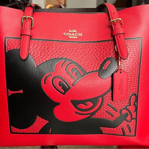 The Coach x Disney x Keith Haring Mickey Mouse Tote - Picture 1 of 6